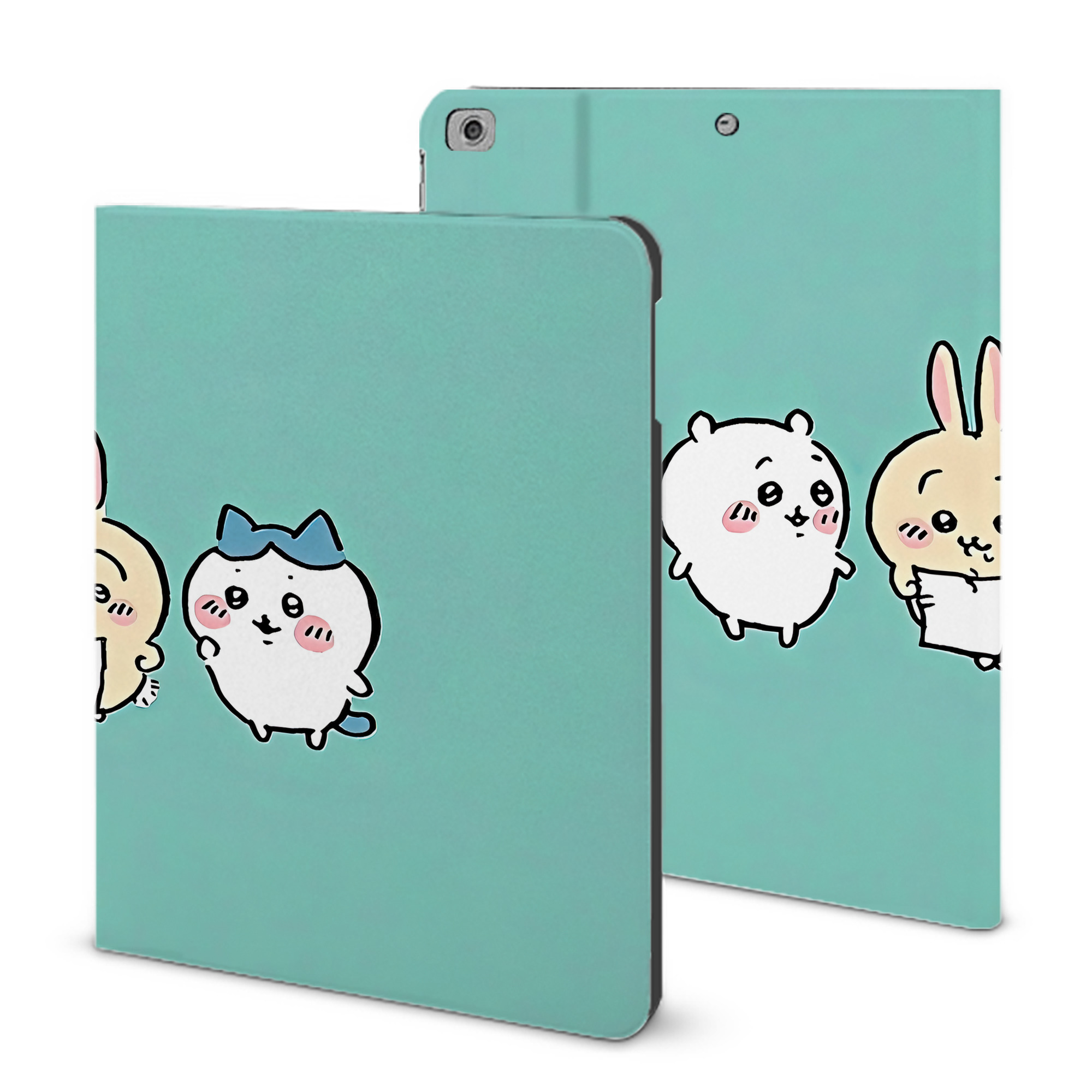（画像用） ちいかわ Chii-kawa IPad ケース ブック型 PUレザー TPU 耐衝撃 軽量 薄型 ペン収納なし 全面保護 IPad 各モデル対応